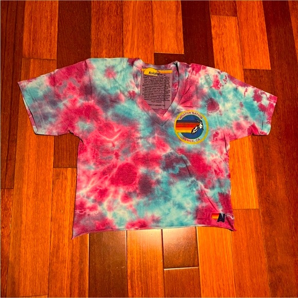🩷Aviator nation S beautiful top great colors, never wore, like new🩵 - Picture 1 of 2